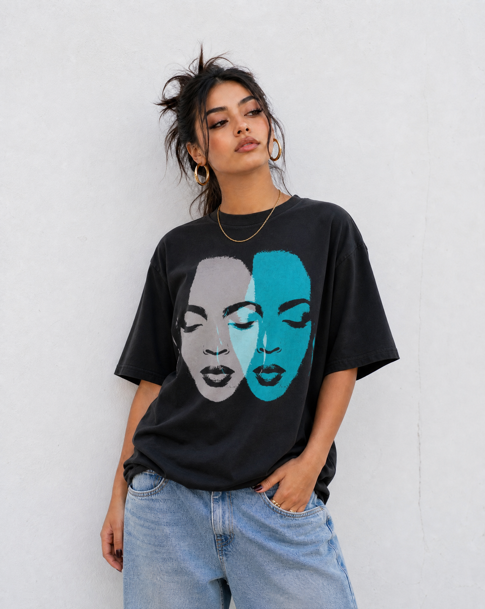 Lost Ones Vintage Washed Tee in Black