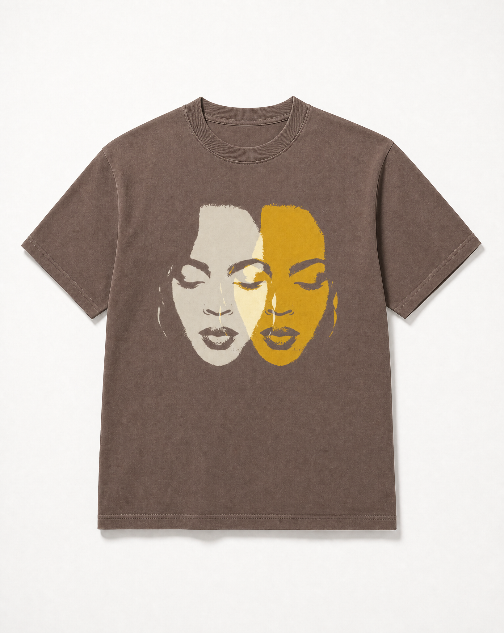 Lost Ones Vintage Washed Tee in Brown