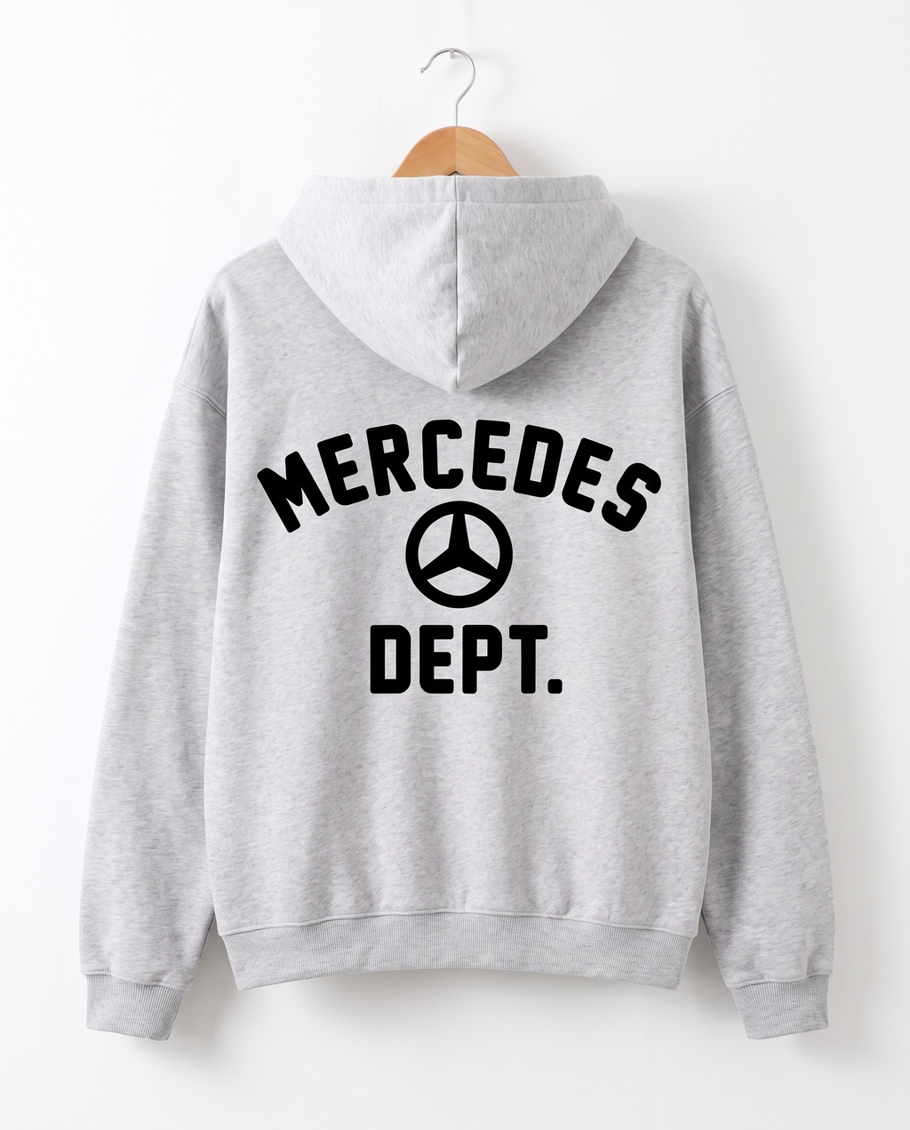 Merc Dept. Boxy Zip Hoodie in Grey