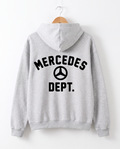 Merc Dept. Boxy Zip Hoodie in Grey