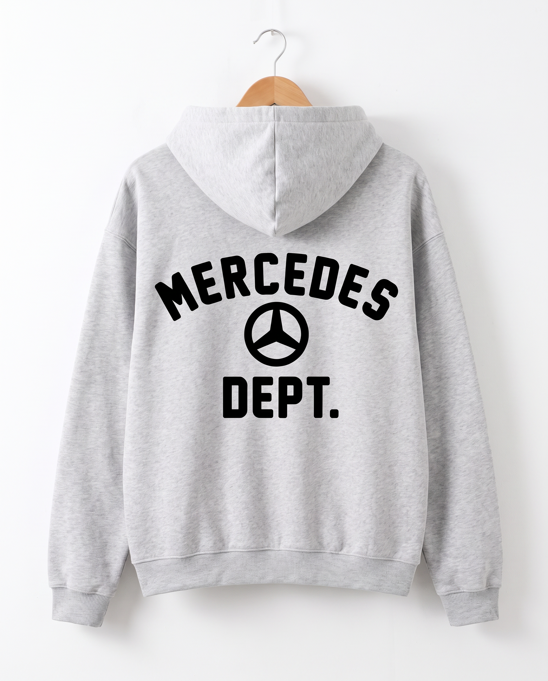 Merc Dept. Boxy Zip Hoodie in Grey