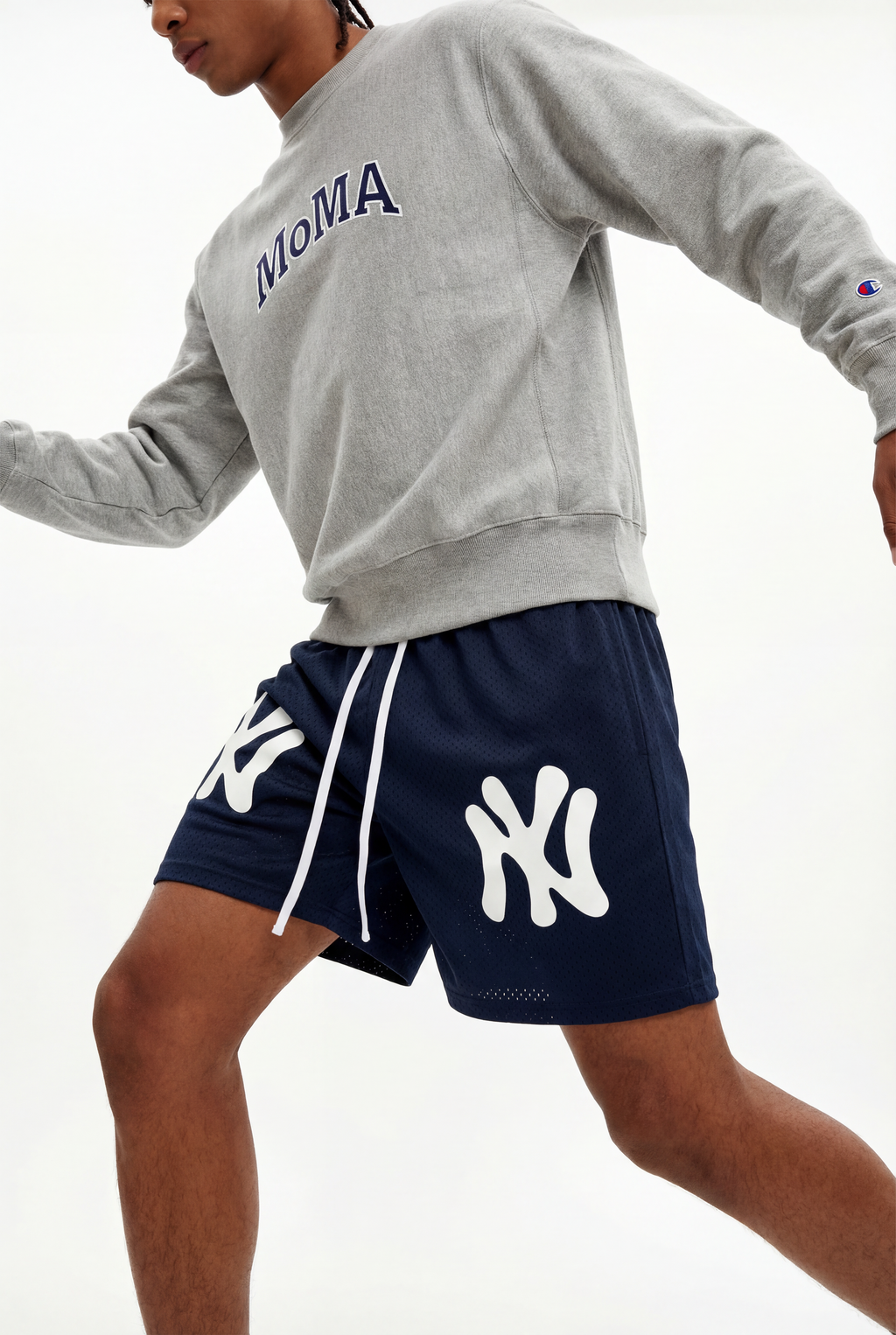 NY Bootleg Mesh Shorts in Navy – PETALS DESIGN STUDIO