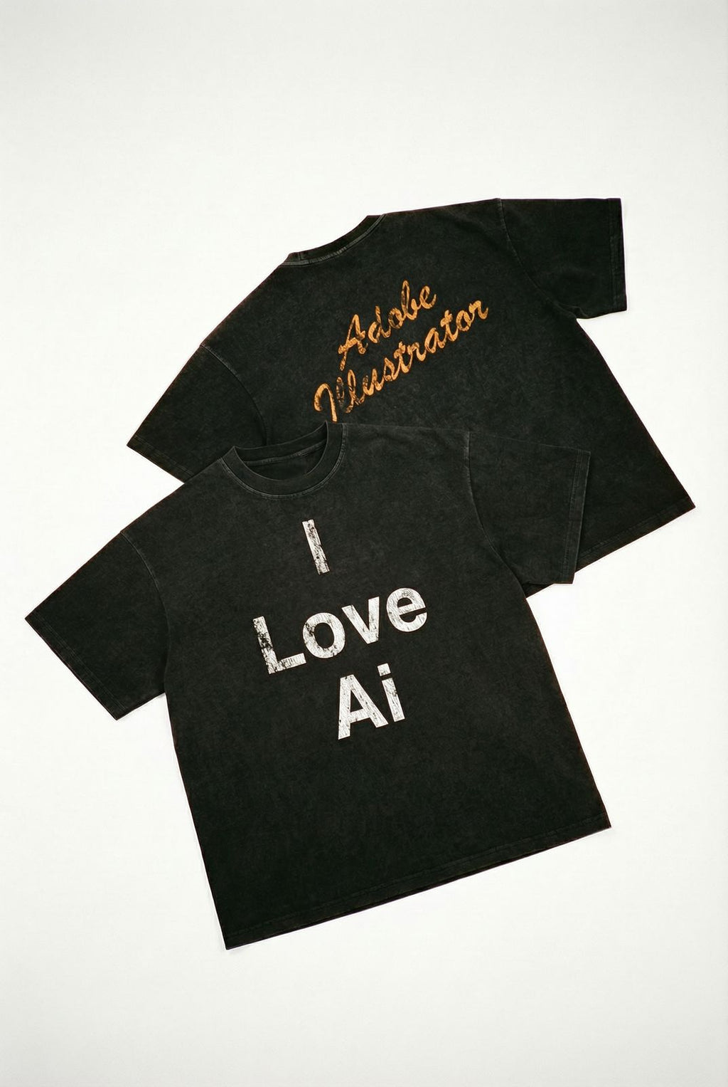 I Love Ai Vintage Washed Tee