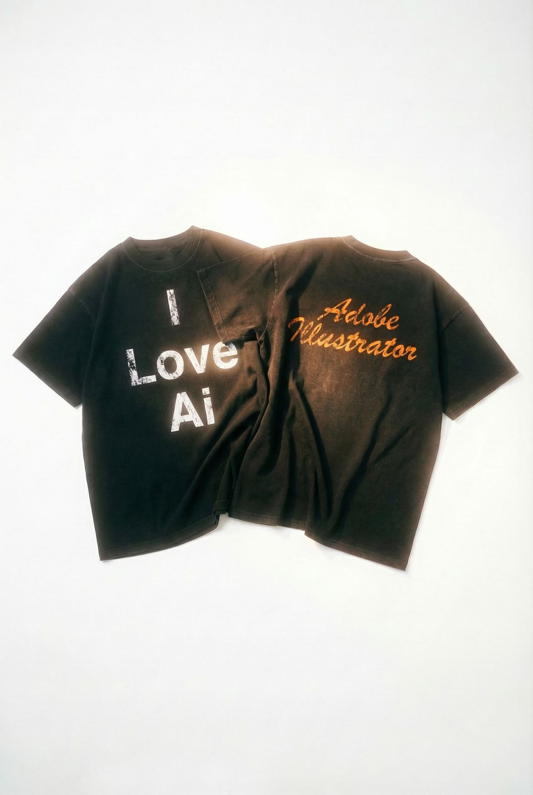 I Love Ai Vintage Washed Tee
