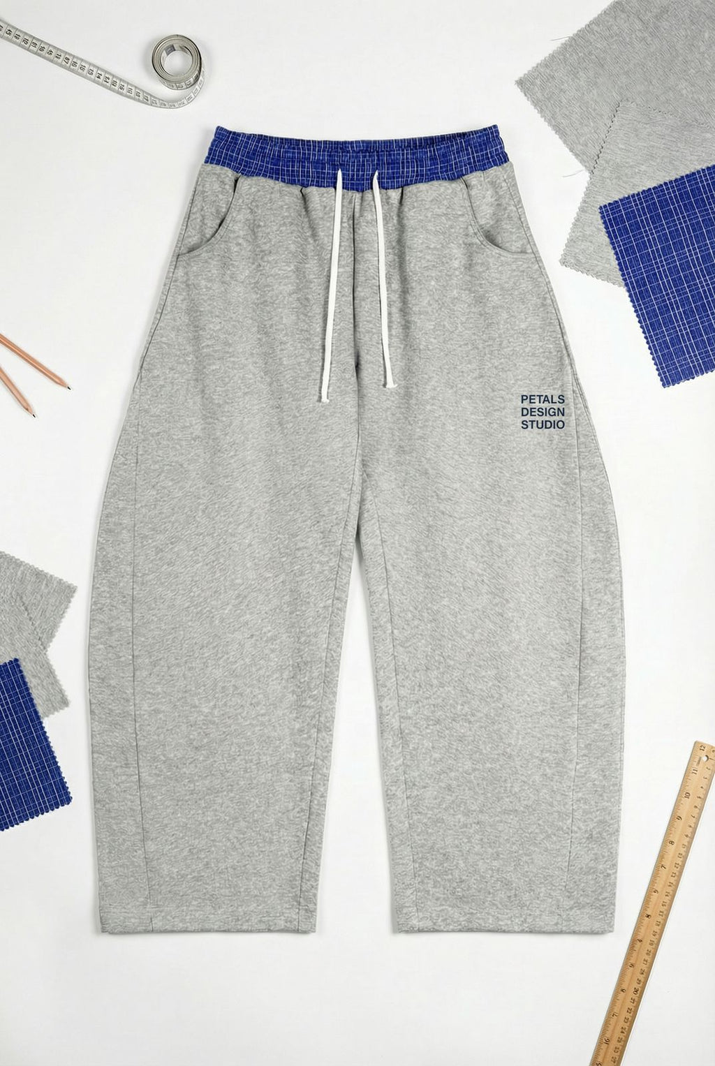 Petals Boxer Sweats in Grey