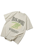 Track & Feels Vintage White Oversized Tee