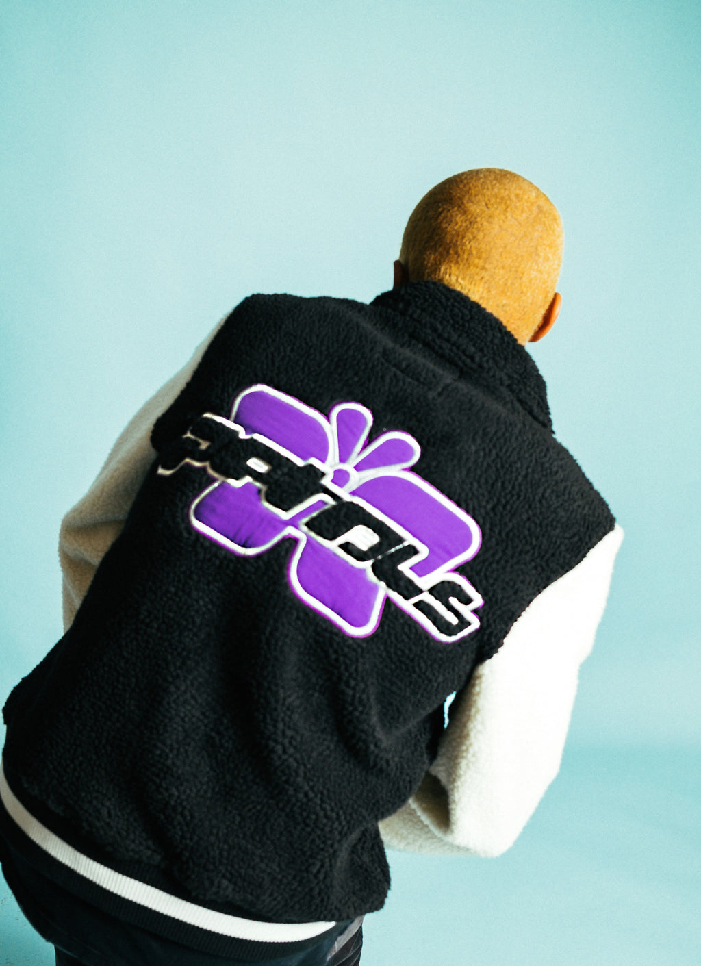 Butterfly Sherpa Varsity Jacket