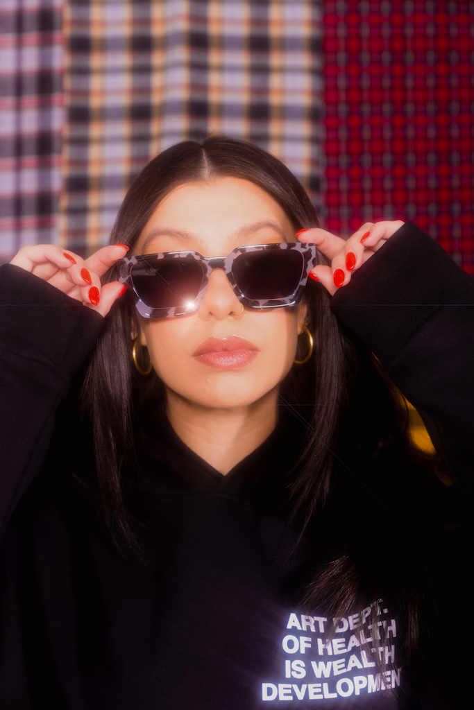 <transcy>Lunettes de soleil Nevermind en noir</transcy>
