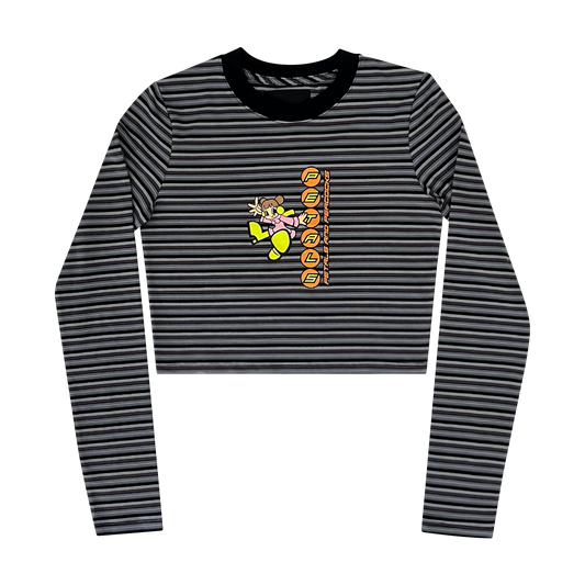 <transcy>Veste coupe-vent courte jaune et noire Petals</transcy>