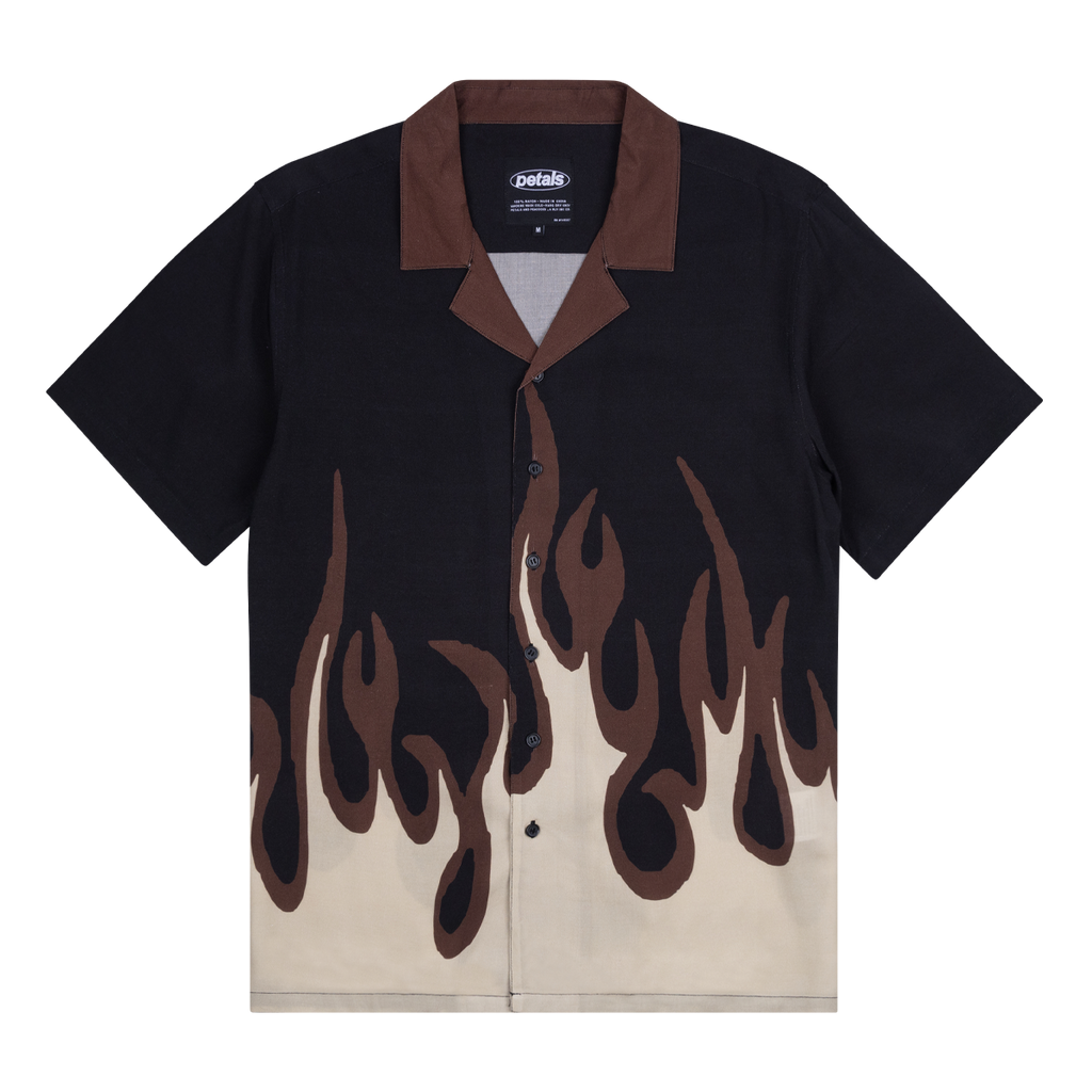 <transcy>Chemise de vacances effet papillon</transcy>